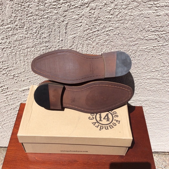 Vintage Foundry Brown Cap Toe Derby Shoes - Picture 5 of 7
